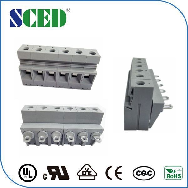 Quality Panel Mount Wiring Terminal Block Feed Through Connector 600V 50A for sale