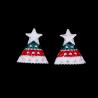 China Pure 925 Silver Earrings Baby Jewelry Plated RH Christmas Hat Design factory