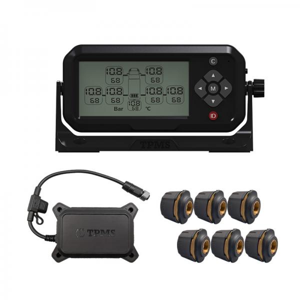 Quality Rechargeable External Waterproof Six Tire Truck Bus TPMS for sale