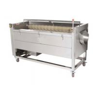 China Taro Automatic Peeling Machine With Rotary Hard Polishing Brushes For Root Vegetable factory