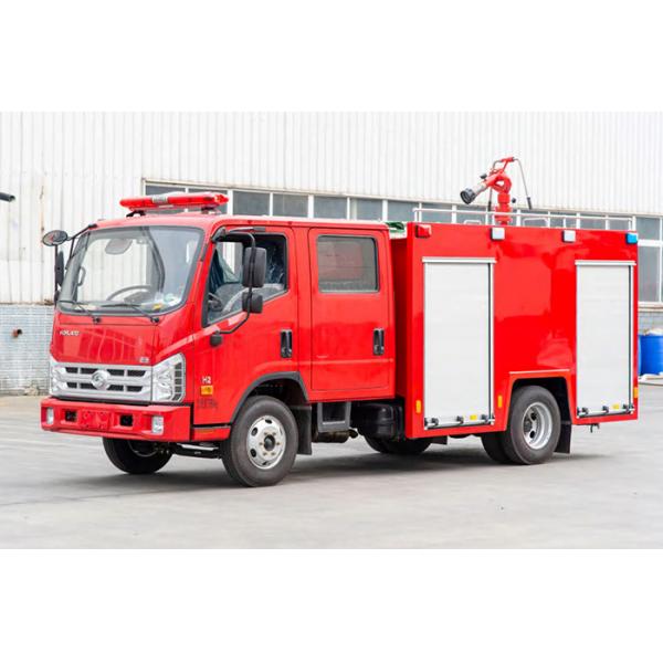 Quality Foton Water Tender Small Fire Fighting Truck with Double Row Cabin for sale
