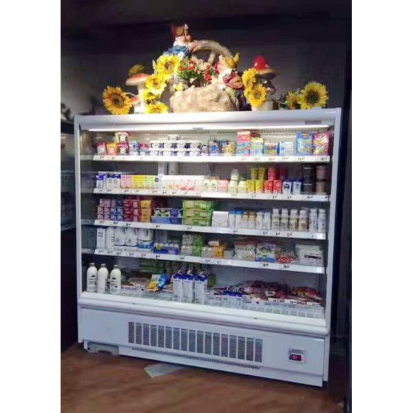 Quality Built - in Compressor Mulitdeck Open Chiller for Beverage, Drinks And Fruits for sale