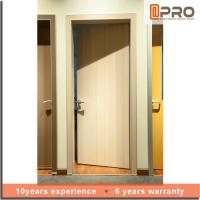 China Bedroom MDF Interior Doors With Alkali Sand Flat Panel Surface Color Optional factory