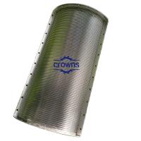 China Stainless Steel Wedge Wire Curve Screen Flat Screen Panel For Fishpond filtration factory
