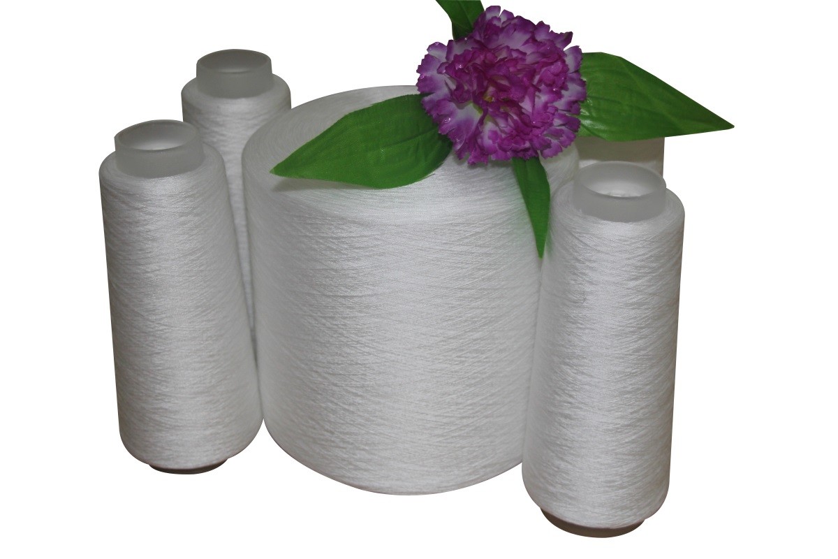 China 40/2 50/2 60/2 100% Spun Polyester Yarn For Sewing Dress Underwear factory