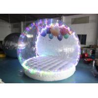 China Human Size Hotel Inflatable Snow Globe Tent Christmas LED Lighting factory