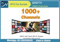 China QHDTV IPTV 1 Year with 900+ channels Arabic Africa French UK Germany Italy Box office and VOD Channels included factory