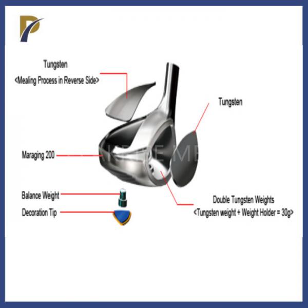 Quality Golf Counterweight Cu W Alloy 75WCu Tungsten Copper Components Tungsten Copper for sale