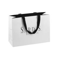 Quality OEM Clothing Paper Packaging Bags With Ribbon Handle 40 X 12 X 30cm for sale