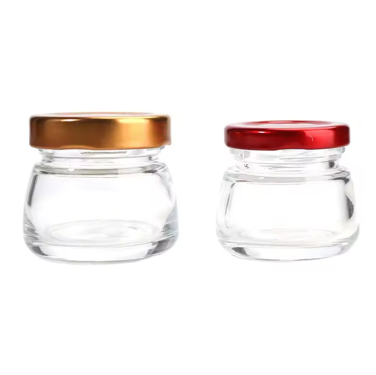 China 75 Ml Fresh Stewed Sealed Glass Bottle Jam Honey Jar Heat Resistant Bird'S Nest Separate Container factory