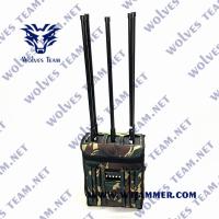 China Military Backpack 90W GPS WIFI 5.8G Drone Signal Jammer factory