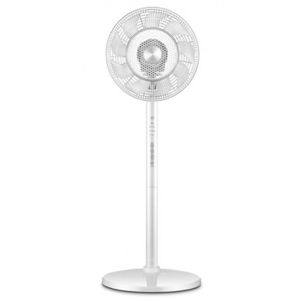 Quality ODM Dual Blade Floor Standing Electric Fan 16 Inch Pedestal Fan With Remote 2035CFMs for sale