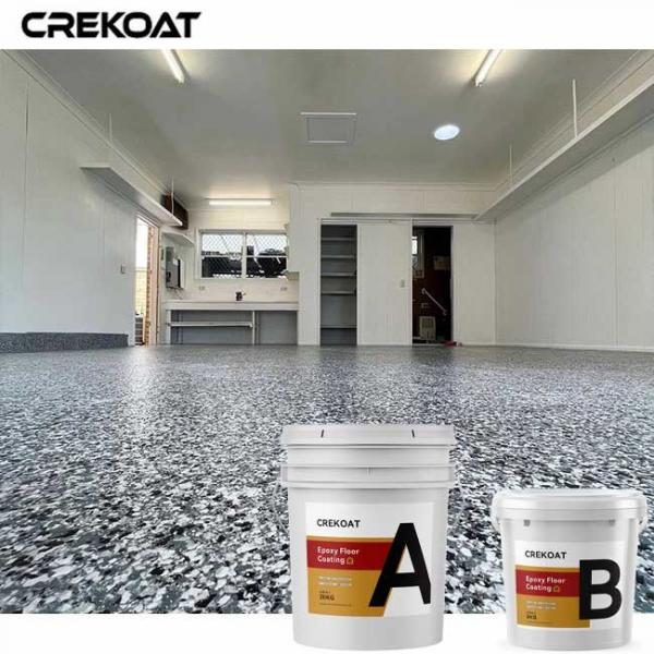 Quality Environmentally Epoxy Flake Floor Coating Seamless Concrete Flooring for sale