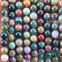 China 8mm Indian Agate Gemstone Beads Healing Crystal Stone Beads For Jewelry Making factory