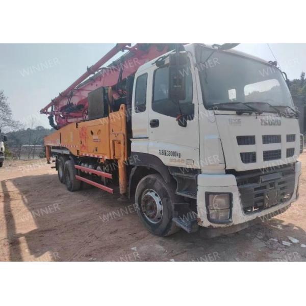 Quality 2016 Used Concrete Pump Truck SANY 3 Axle SYM5339THBDW 490C-8S for sale