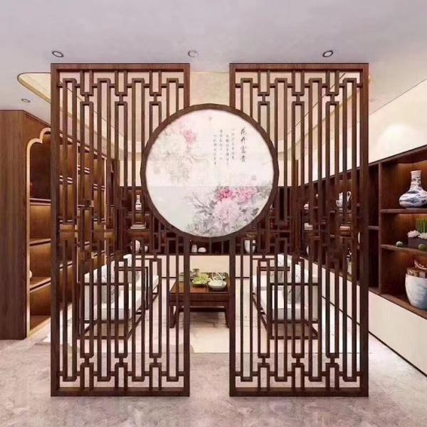 Quality Chinese Style Stainless Steel Room Divider Restaurant Metal Privacy Panels for sale