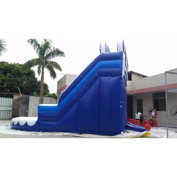 Quality Small Wavy Commercial Grade Inflatable Water Slide For Resident for sale