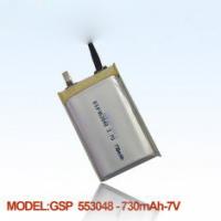 China 553048/750mAh Li-polymer battery for GPS application 3.7V factory