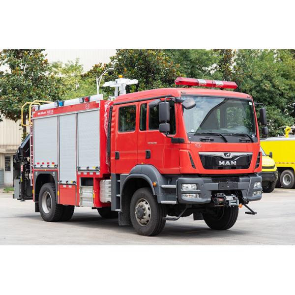 Quality Germany MAN Rescue Special Fire Truck with Winch & Crane & Generator for sale