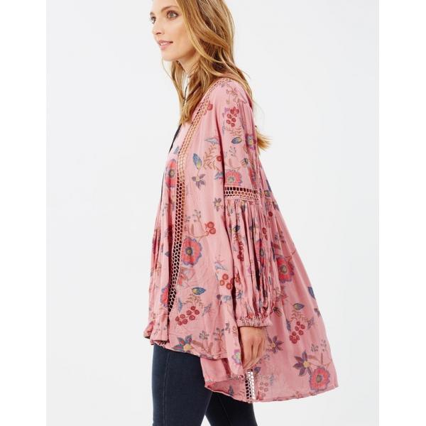 Quality Boho Style Women Floral Printed Blouse for sale