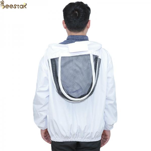 Quality S-2XL Zippered Hood Beekeepers Protective Clothing Economic Bee Jacket for sale