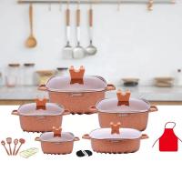 Quality Wholesale Multifunction Pot And Pans Set 22pcs White Cooking Pot Sets Non-Stick Aluminum Cookware Sets for sale
