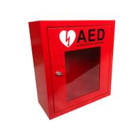 China Red Alarmed AED Wall Cabinet For Defibrillators Custom Service Support factory