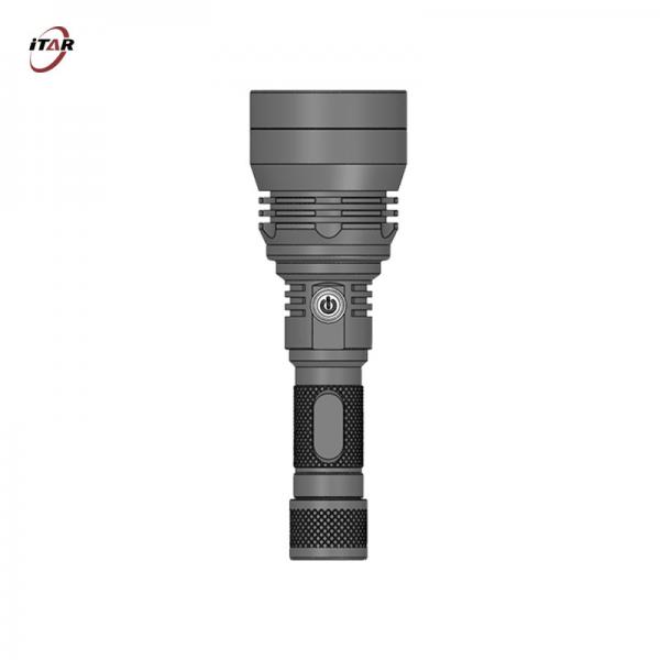 Quality Solid Surface Rechargeable LED Flashlight 500M Shooting Distance ROHS Certified for sale