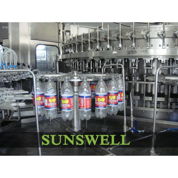 Quality High Speed Carbonated Filling Machine , 1000ml Soft Drink Beverage Bottle Packaging Machine for sale