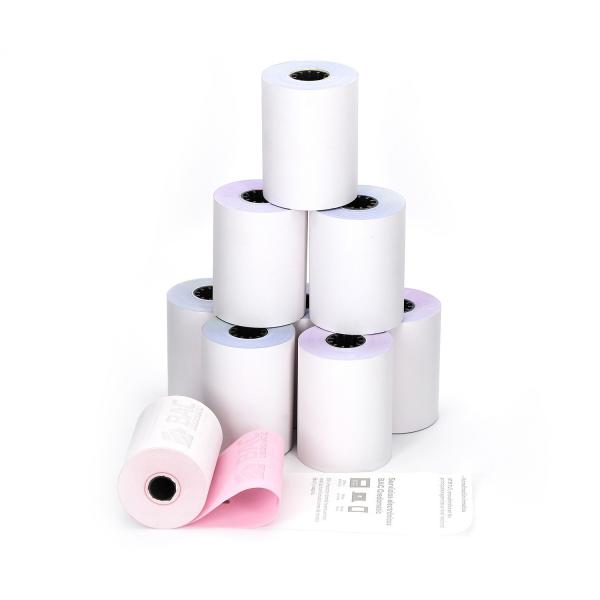 Quality 4 Production Lines NCR Paper Jumbo Paper Roll For Printing 2 Part Reverse Carbonless Paper for sale