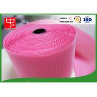Quality Custom Color Wide Hook & Loop Fastening Tape 100% Nylon Light Pink for sale