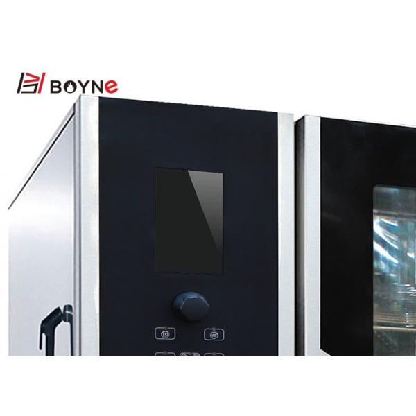Quality Food Commercial Kitchen Cooking Equipment Gas Type LCD Six Trays Combi Oven for sale