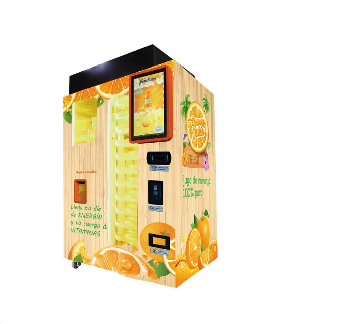 China Hotels Fresh Juice Vending Machine 1500W Fresh Pressed Stainless Steel Customized factory