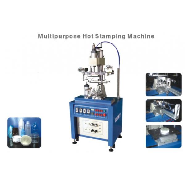 Quality 1000pcs/Hr Metallic Foil Printing Machine , 120x200mm Industrial Metal Stamping Machine for sale