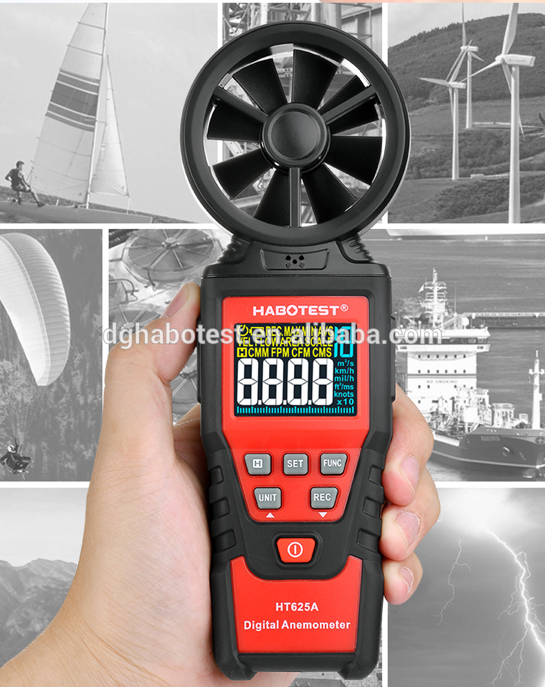 9999 CFM Handheld Digital Anemometer