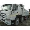 China Used Dump Truck HOWO 375 dump truck White color 12 wheels Africa construction work factory