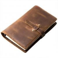 China CMYK Genuine Leather Notebook A5 Loose Leaf Journal Sketchbook Planner for sale