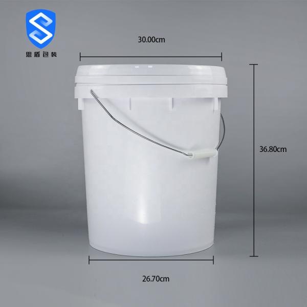 Quality SIDUN Paint 5 Gallon Bucket With Lid White Anti Shrink for sale