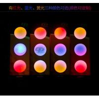 China Customized Multi-Color LED golf balls electronic Reusable Luminous Night print LED flashing Golf ball factory