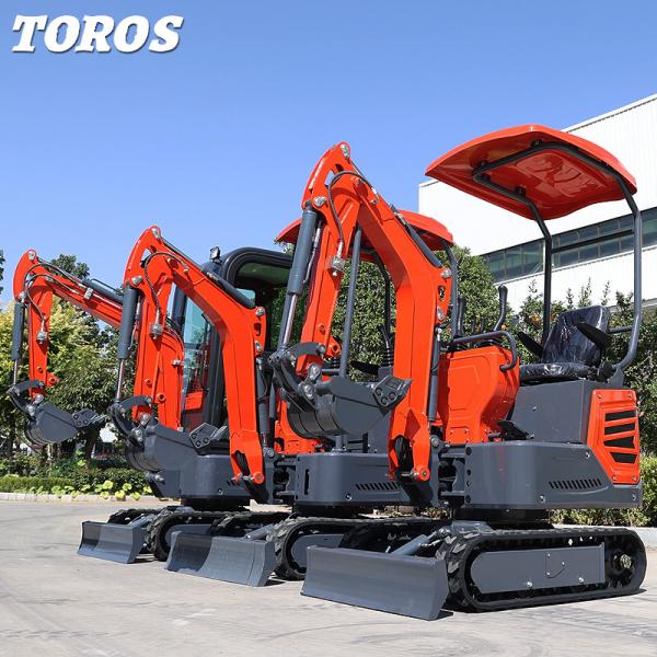 Quality High Efficiently 1.2T Mini Crawler Excavator For Landscaping Gardening for sale