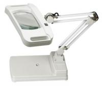 China Cleanroom or Laboratory Desktop Magnifying Lamp Rectangle Lens factory