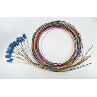 Quality 12 Colors 12 Fiber Optic Pigtail LC UPC Connector , 0.9mm Tight Buffer Single for sale