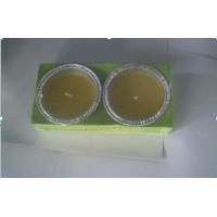 China 2PK Yellow Citronella tinfoil bowl scented candle with the printed box shrinked factory