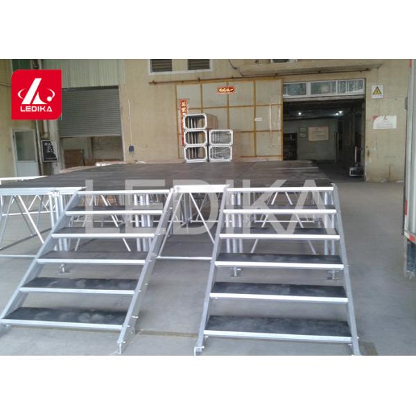Quality Adjustable Aluminum Alloy Lift Stage Stairs / Lifting And Folding Stage Platform for sale