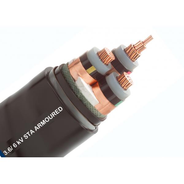 Quality Three Core Armoured Cable , XLPE Armoured Cable Bare Copper Class 2 Conductor for sale