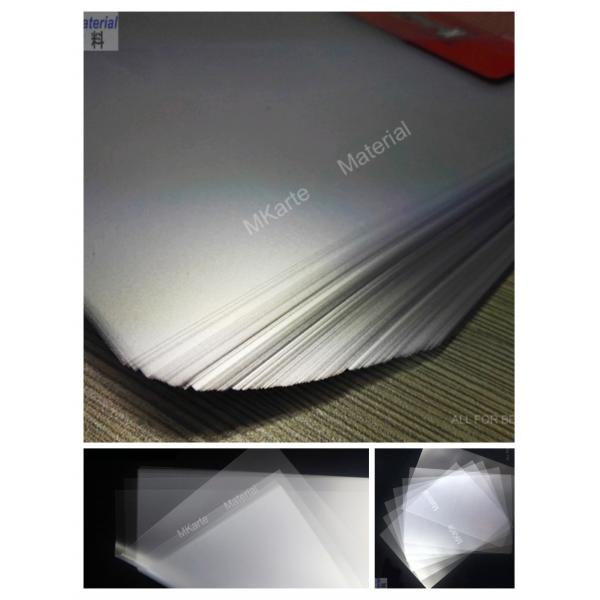 Quality Abrasion Resistant Pvc Overlay Sheet For Various Digital Printers HP Indigo / for sale
