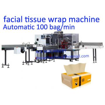 Quality PLC Control 100 Bag / Min CE Tissue Paper Packing Machine for sale