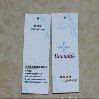 China Art paper garment hang tag ,Hang tag for fancy clothing / jeans, factory price art paper hang tag printing factory