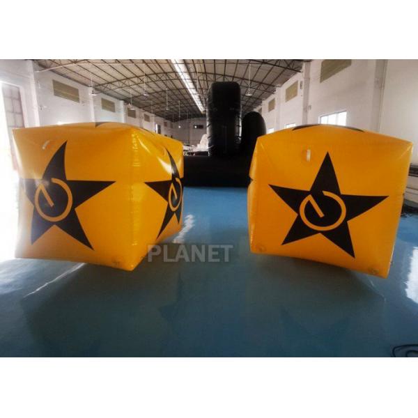 Quality EN14960 Inflatable Cube Water Floating Swimming Safety Buoy Uv Resistance for sale