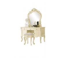 China White antique styled furniture vanity dresser with mirror factory